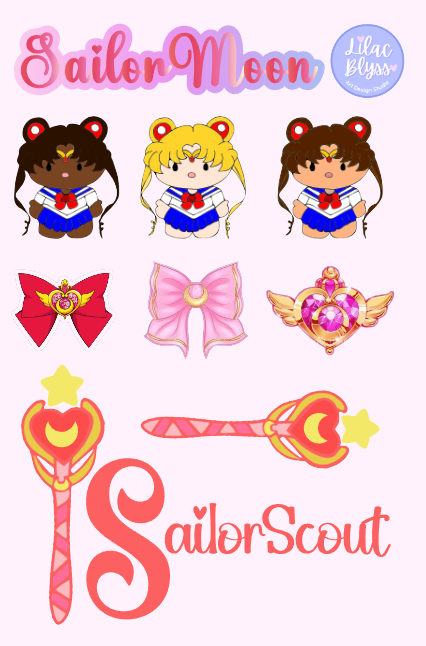 Sailor Moon Sticker Sheet