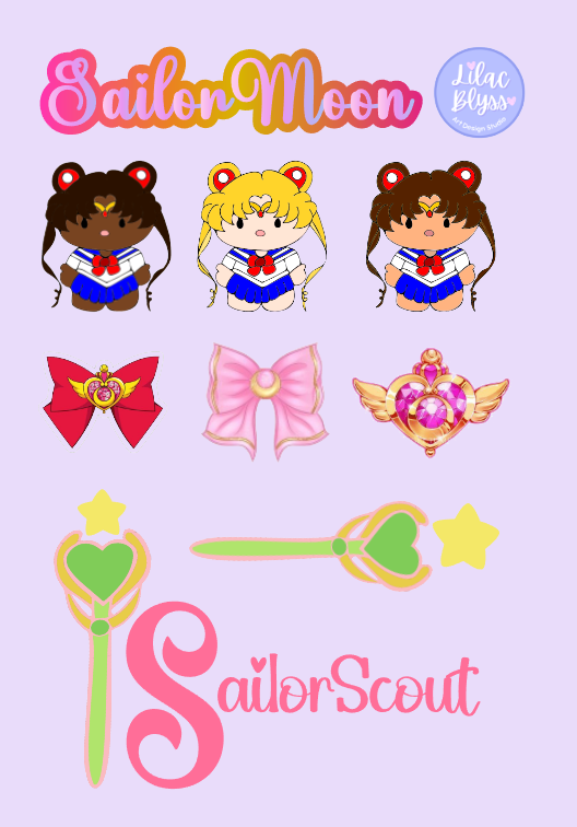 Sailor Moon Sticker Sheet