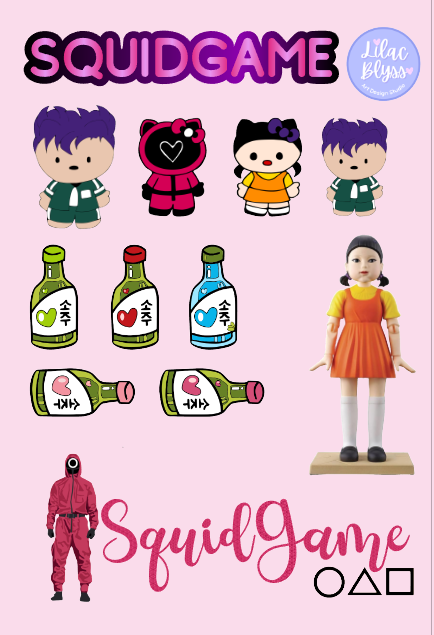 Squidgame Sticker Sheet