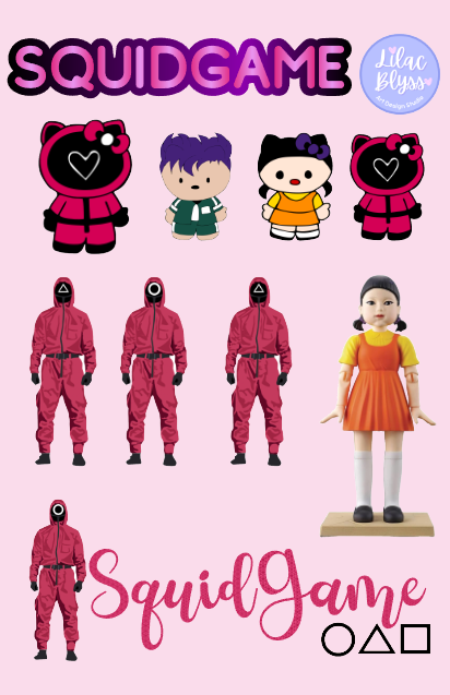 Squidgame Sticker Sheet